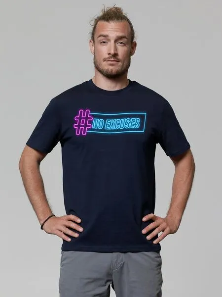 watapparel watapparel T-Shirt Unisex No Excuses, French navy, – Produktbild 2 von 3