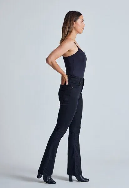 Flax and Loom Flax and Loom Schlaghose Skinny Fit Modell: Mavis, Ebony (schwarz), – Produktbild 1 von 5