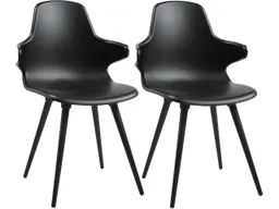 Topstar 2 Topstar Stühle "T2020" mit Armlehnen, schwarz/schwarz – Produktbild 1 von 1