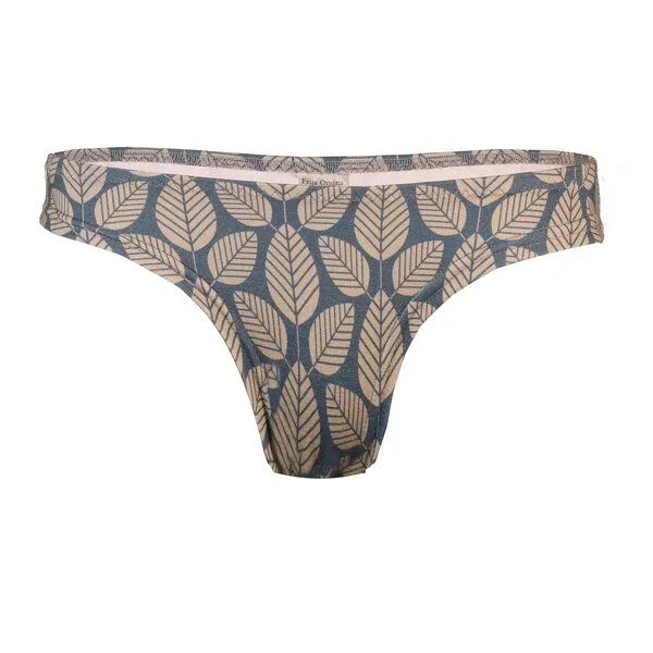 Frija Omina Frija Omina Bio-String Pur gemustert, Lövskog (grau), – Produktbild 1 von 2