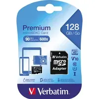 Verbatim Verbatim Micro SDXC-Speicherkarte 128 GB, Class 10 mit SD-Adapter – Produktbild 3 von 5