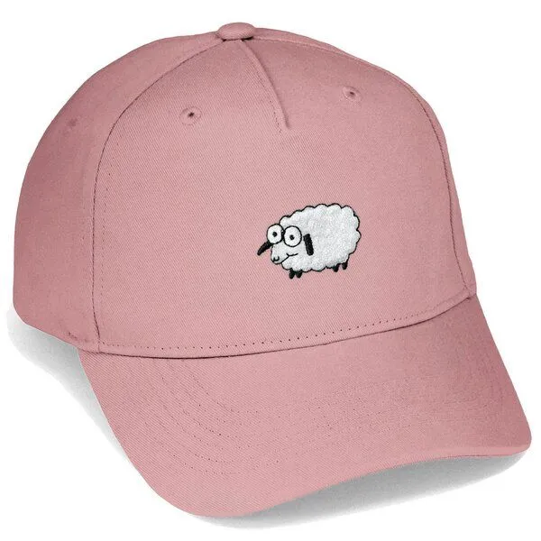 LIGARTI Bestickte Cap – Wollke das Schaf – LIGARTI Tiermanufaktur, Altrosa, – Produktbild 1 von 4