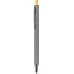 hi!dea™ hi!dea™ ZYLEN. Kugelschreiber aus Aluminium mit Gummibeschichtung, Grau, – Produktbild 1 von 1