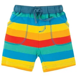 Frugi Frugi Shorts Rainbow Little Stripy Shorts Multi Rainbow Stripe – Produktbild 1 von 1