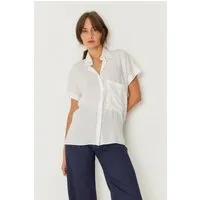SKFK SKFK Damen vegan Hemd Uma Weiß, Weiãÿ, – Produktbild 1 von 1