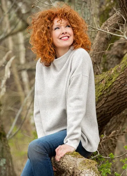 Heidekönigin Heidekönigin Stehbundpullover MELIERT, Lorbeer, – Produktbild 4 von 4
