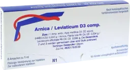 Weleda WELEDA ARNICA/LEVISTICUM D 3 comp.Ampullen 8 St Ampullen – Produktbild 1 von 1