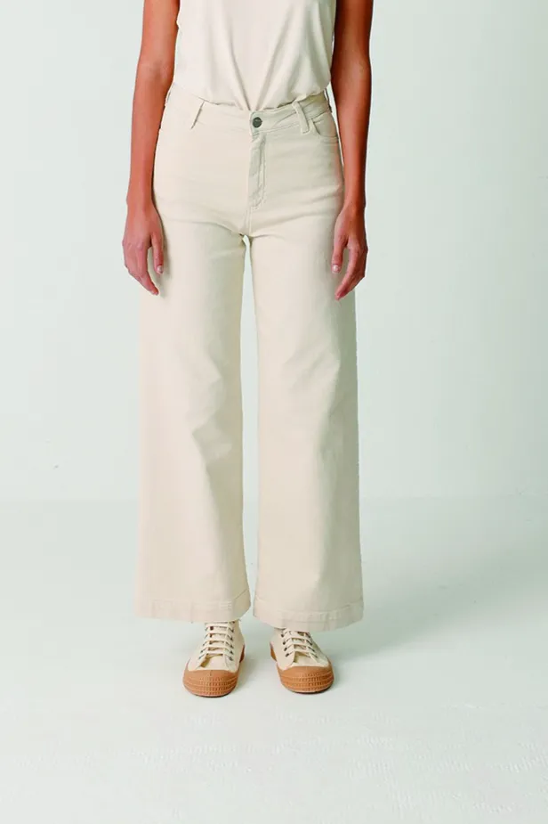 SKFK SKFK Damen vegan Hose Ane Beige, Beige, – Produktbild 2 von 2