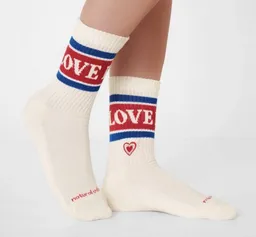 Natural Vibes Natural Vibes Socken Love | Bio GOTS | Tennissocken | Bunte Socken | Herren Damen Socken | Peace & Love – Produktbild 1 von 1