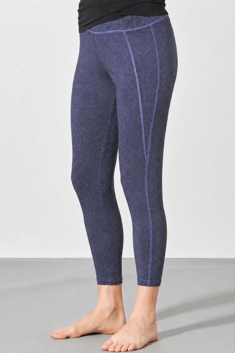 HempAge Hempage Damen vegan Yoga Leggings Melange Lavendel, Violett, – Produktbild 2 von 2
