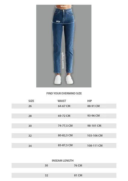 Evermind Evermind W's Straight Fit-WQ1009, Lapis blue, – Produktbild 4 von 5