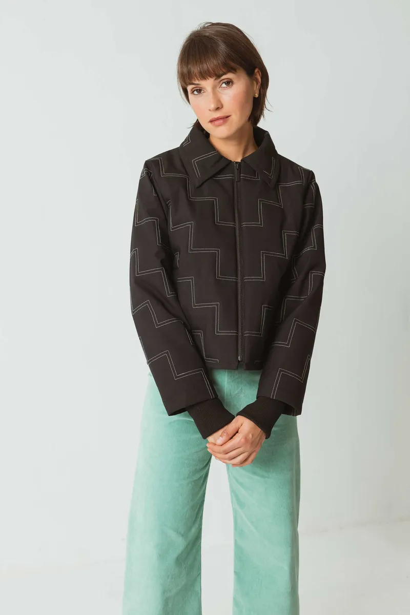 SKFK SKFK Damen vegan Jacke Elisa Schwarz, Schwarz, – Produktbild 1 von 2