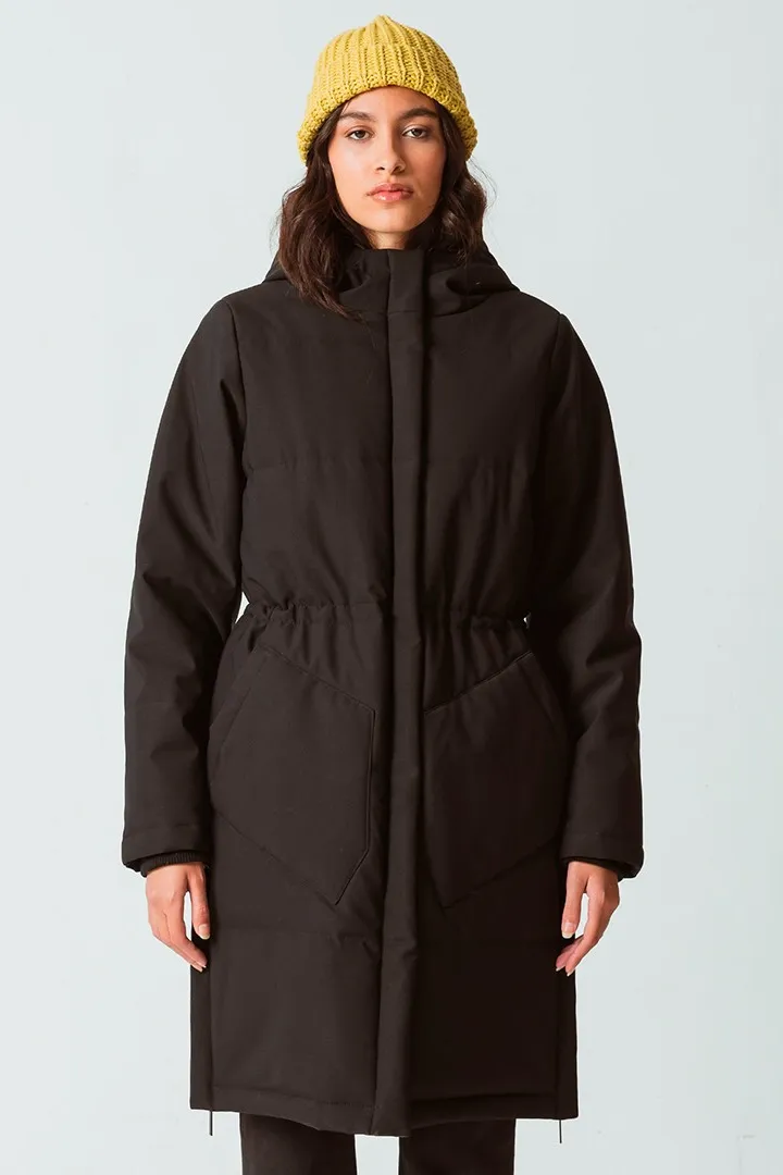 SKFK SKFK Damen vegan Mantel Alaitz Gesteppt Schwarz, Schwarz, – Produktbild 2 von 2