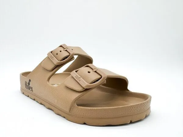 thies Vegane Ecofoam Sandale thies, Cappuccino, – Produktbild 3 von 4