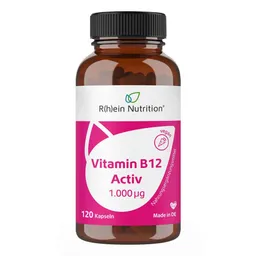 R(h)ein Nutrition Vitamin B12 Activ 1000 mg hochdosiert+vegan Kapseln – Produktbild 1 von 1