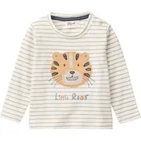 People Wear Organic People Wear Organic Langarm Shirt, beige geringelt, "Tiger", Bio-Baumwolle, Natural, – Produktbild 1 von 1