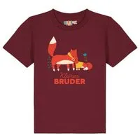 watabout kids watabout.kids T-Shirt Kinder Fuchs Kleiner Bruder, Burgundy, – Produktbild 1 von 1
