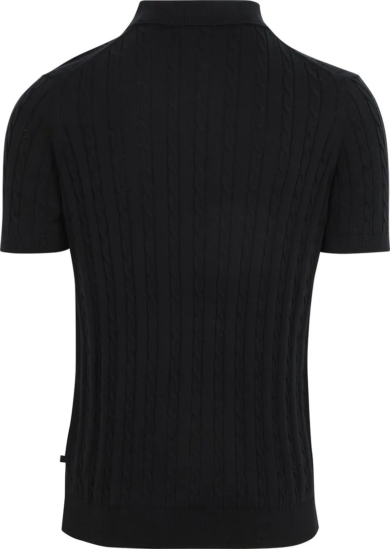 Suitable Suitable Respect Poloshirt Knit Cable Marine - Größe XL, Dunkelblau, – Produktbild 1 von 5
