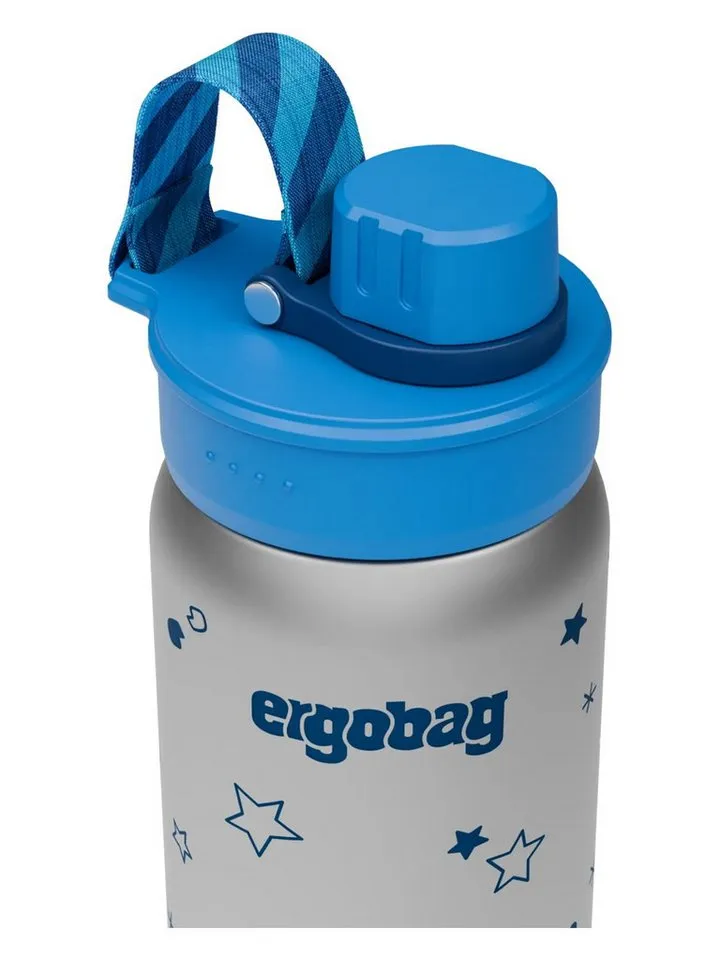 Ergobag Ergobag Trinkflasche Edelstahl Trinkflasche, auslaufsicher und kohlensäuregeeignet, Blau|grün, – Produktbild 3 von 5