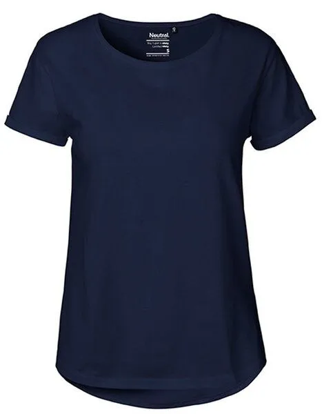 Neutral Doppelpack Neutral® Ladies Roll Up Sleeve T-Shirt, Navy, – Produktbild 1 von 4