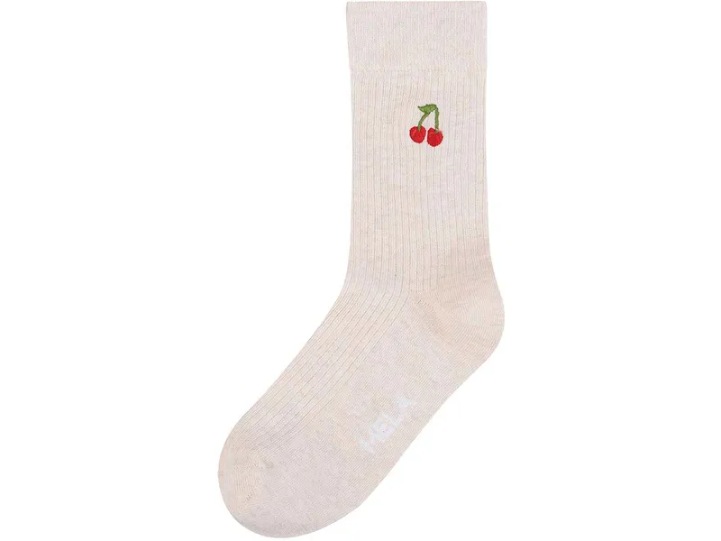 MELA MELA Bio-Socken "Kirsche", cream melange, Gr. 35/38 – Produktbild 1 von 1