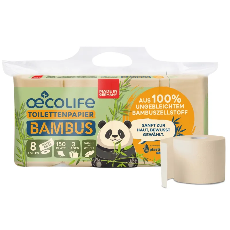 oecolife Toilettenpapier 8er BAMBUS – Produktbild 1 von 1