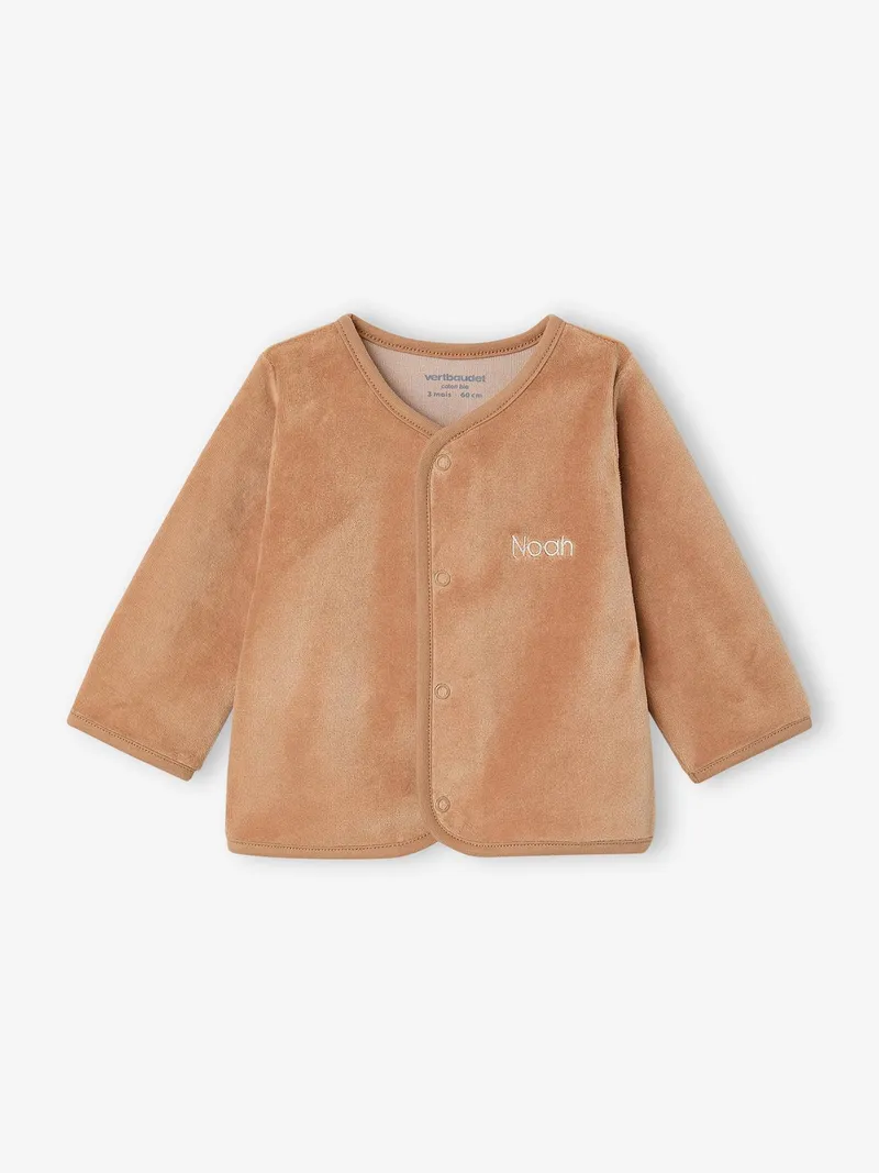 Vertbaudet 4-teiliges Baby-Set aus Wickelbody, Cappuccino, – Produktbild 3 von 4
