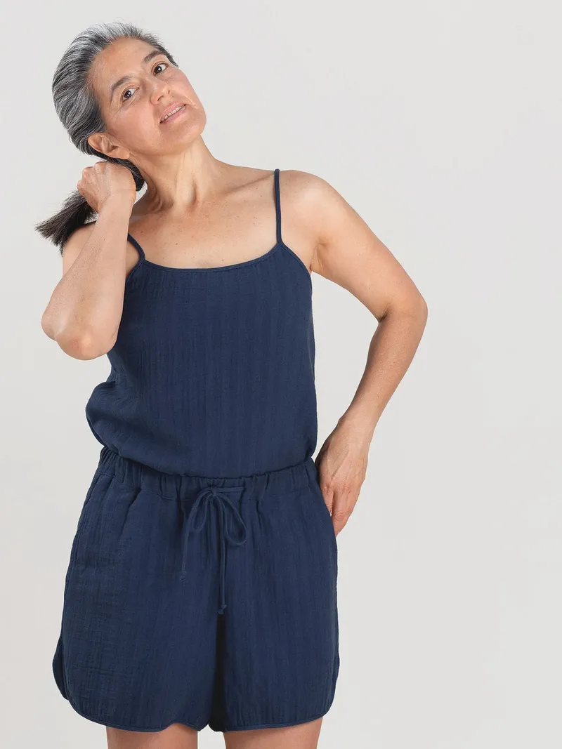 erlich textil erlich textil Finja Mousseline Top aus Bio-Baumwolle, made in Europe, Wollweiß, – Produktbild 3 von 8