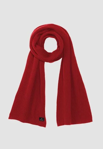 recolution Strickschal aus Baumwolle - HELOCONIA - recolution, Signal red (rot), – Produktbild 1 von 2