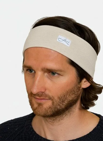 Lou-i Lou-i Stirnband aus Bio-Baumwolle, Naturweiß, – Produktbild 1 von 4