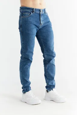 Evermind Evermind Herren vegan Jeans Slim Fit Lapis Blau – Produktbild 1 von 1