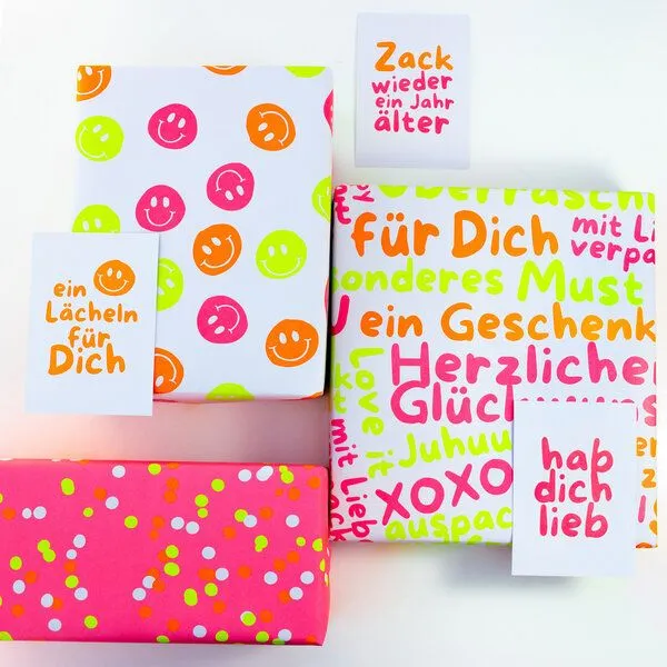 Bow & Hummingbird Bow & Hummingbird Postkarte "hab dich lieb" aus Recyclingpapier – Produktbild 3 von 4
