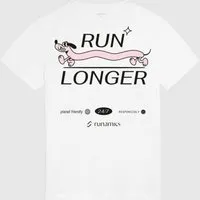 runamics runamics Run Longer T-Shirt, Biobaumwolle, unisex, weiß – Produktbild 1 von 1