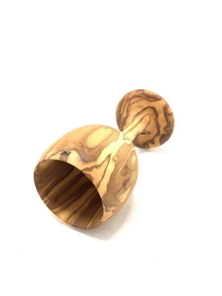 Olivenholz erleben Olivenholz erleben Weinkelch VINO aus Olivenholz – Produktbild 5 von 6