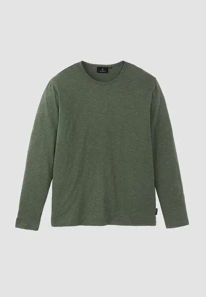 recolution Herren Slub Longsleeve aus Bio-Baumwolle - MACA - recolution, Dark khaki (grün), – Produktbild 1 von 4