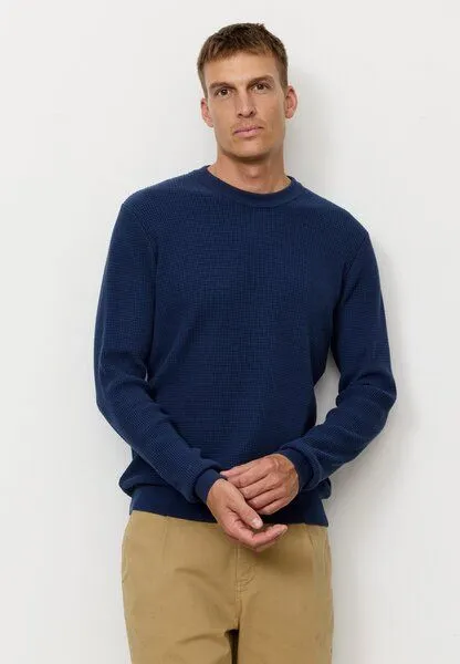 recolution Herren Strickpullover aus Bio-Baumwolle - LUPIN - recolution, Navy (blau), – Produktbild 2 von 4