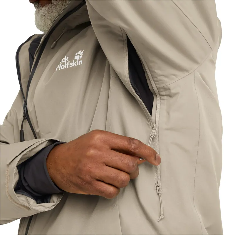 Jack Wolfskin Jack Wolfskin Daunenjacke ICECAPE 2L DOWN INS JKT M RDS wasserdicht, winddicht, mit Daunenfüllung aus Entendaune und Federn, Linen, – Produktbild 4 von 5