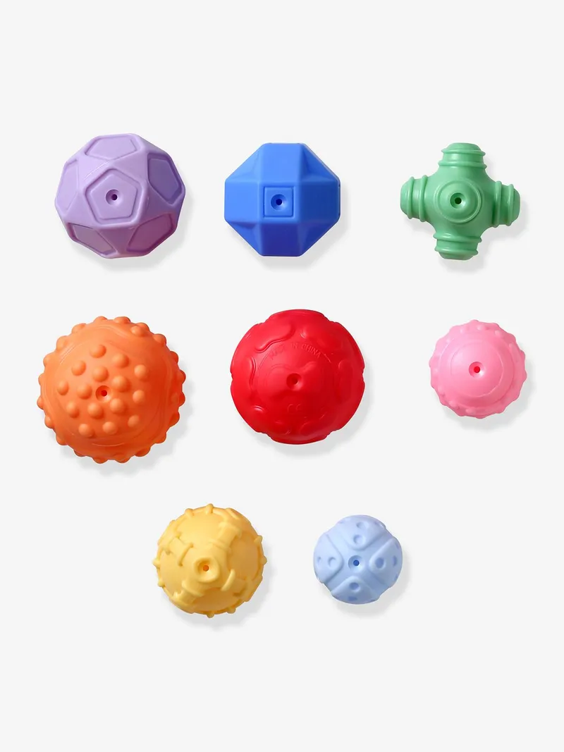Vertbaudet 8er-Set Baby Sensorikbälle, Gelb, – Produktbild 4 von 4