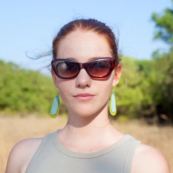 Sundara Sundara Ohrringe EVE, Grün/Ocean, Green, – Produktbild 2 von 2
