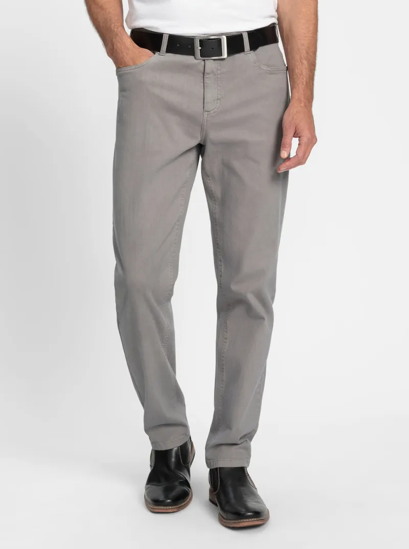 marco donati 5-Pocket-Hose, Steingrau, – Produktbild 1 von 3