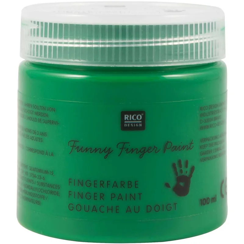 Rico Design Rico Design Fingerfarbe 100ml Grün, Grün, – Produktbild 1 von 1