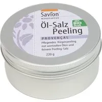 Savion feine Seifen Manufaktur Bio Öl-Salz Peeling in Metalldose, provencal, für trockene und strapazierte Haut Inhalt 220 g – Produktbild 1 von 1