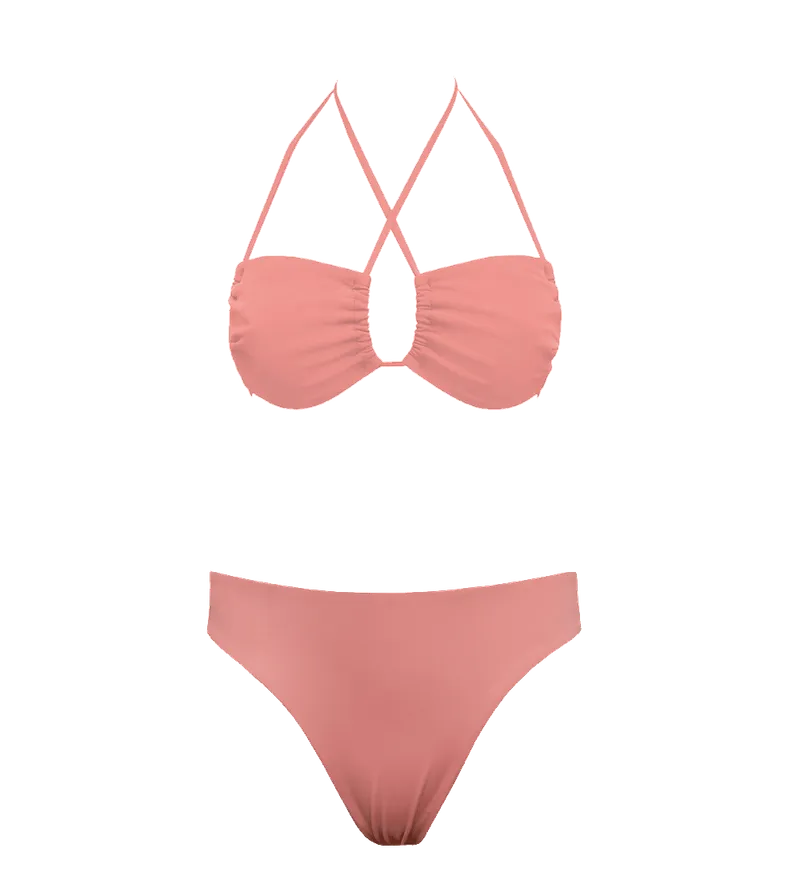 Anekdot Anekdot Damen vegan Bikini Low Versatile + Skyline Slim, Hell orange, – Produktbild 1 von 2