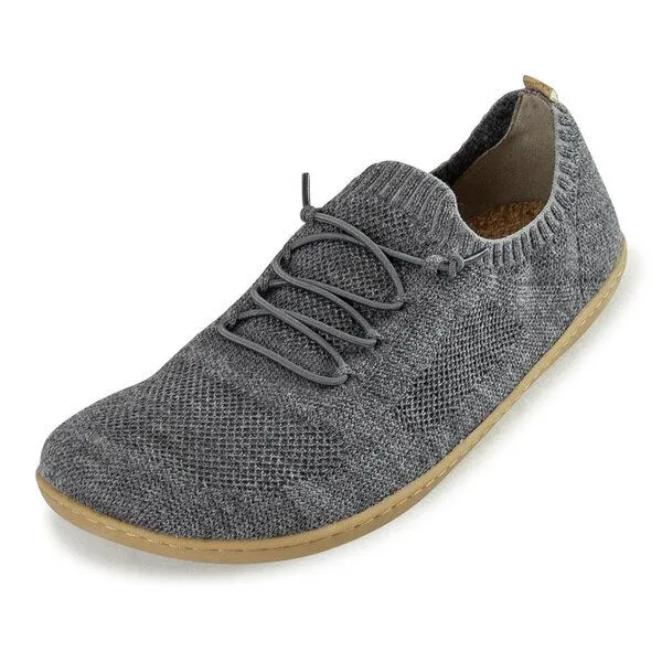 Doghammer Doghammer Nachhaltiger Barfußschuh aus gestrickter Wolle - Terrar Knit, Grey-melange (grau), – Produktbild 2 von 3