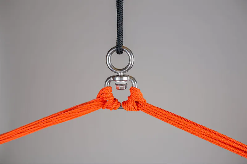 La Siesta La Siesta Hängesessel Domingo toucan,105x140cm,Basic,Belastbarkeit 130kg, Orange, – Produktbild 4 von 5
