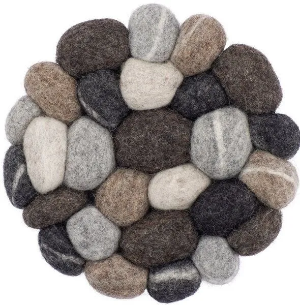 myfelt myfelt Filzkugel Topfuntersetzer (⌀ 20 cm), Steinoptik (hardy), – Produktbild 1 von 4