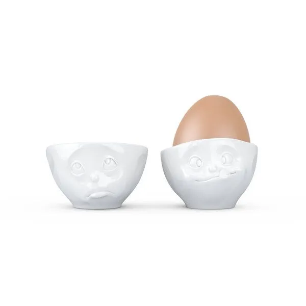 FIFTYEIGHT PRODUCTS FIFTYEIGHT PRODUCTS Eierbecher aus Porzellan im 2er Set – Produktbild 2 von 3