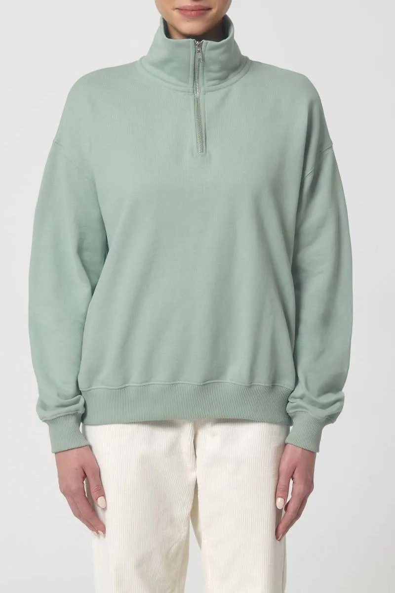 UNIPOLAR UNIPOLAR Damen vegan Sweatshirt Milford, Hellgrün, – Produktbild 2 von 2