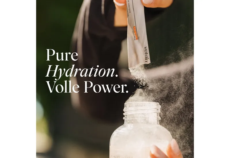 VETAIN Elektrolyte Pulver + 4 Vitamine – Kokoswasserbasiert Pulver, 30 er, 100% Vegan, ohne künstliche Süßungsmittel – Produktbild 3 von 8