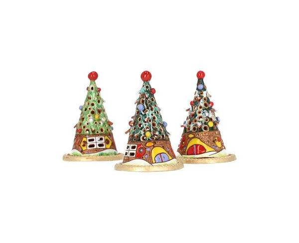 CERAMICdesign CERAMICdesign Räucherhäuschen aus Keramik Weihnachtsedition – Produktbild 3 von 4
